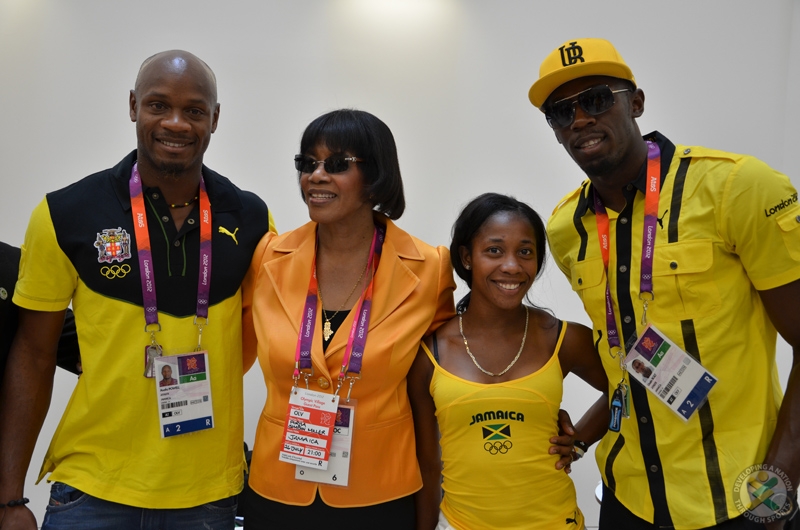 The Athletes and the Prime Minister of Jamaica
